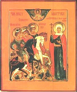 Holy Martyrs. St. Neonilla and her grandsons