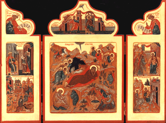 Triptych. Holy Nativity 