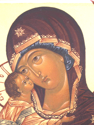 Theotokos. Detail
