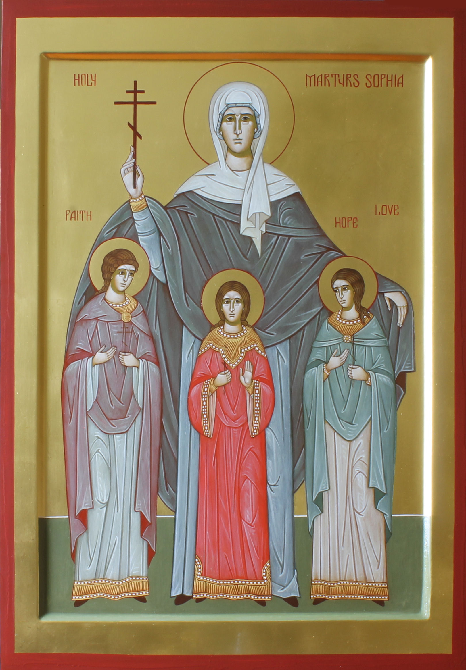 Saints Sophia Hope Faith and Love by Anna Gouriev-Pokrovsky