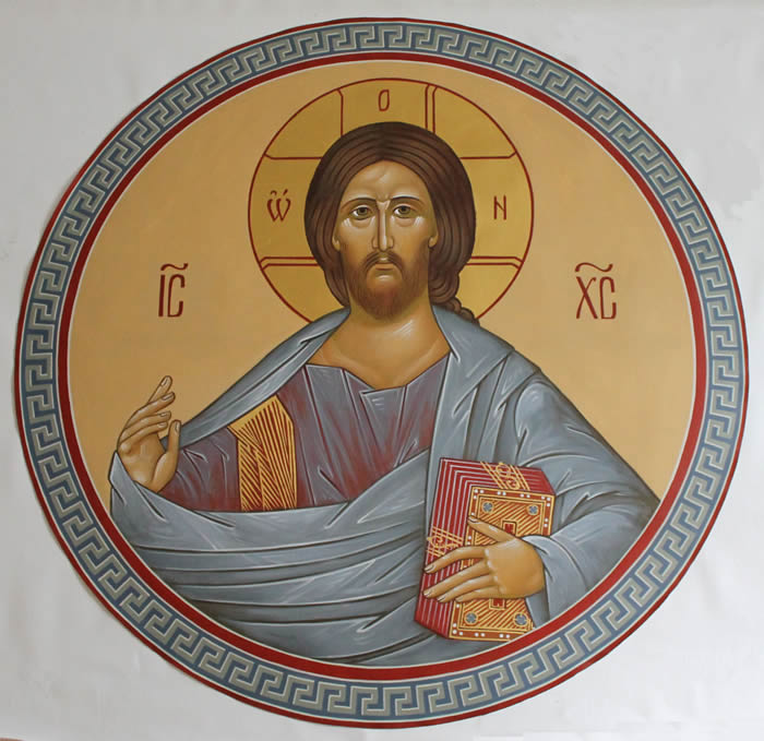 Christ Pantocrator by Anna Gouriev-Pokrovsky