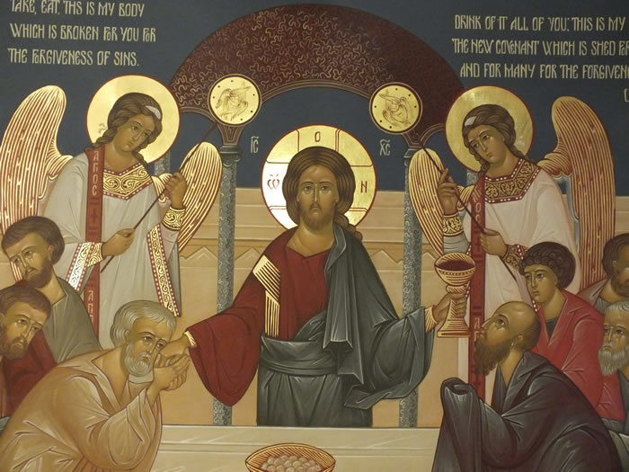 Communion of the Apostles (detail 1) by Anna Gouriev-Pokrovsky