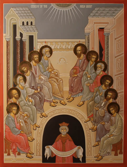 The Descent of the Holy Spirit by Anna Gouriev-Pokrovsky