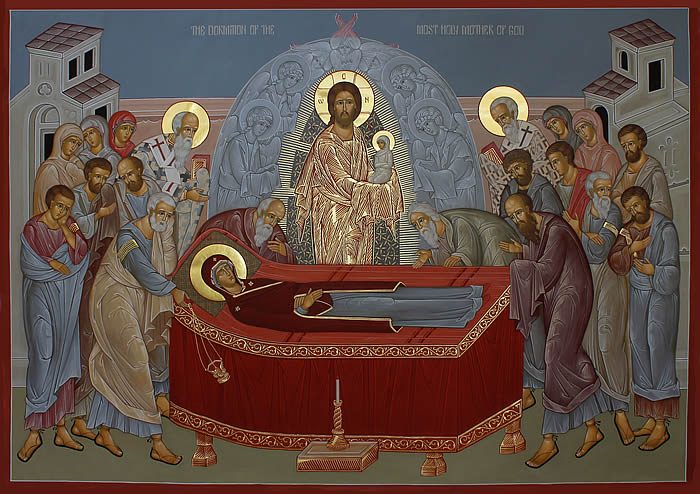 The Dormition of Mother of God by Anna Gouriev-Pokrovsky