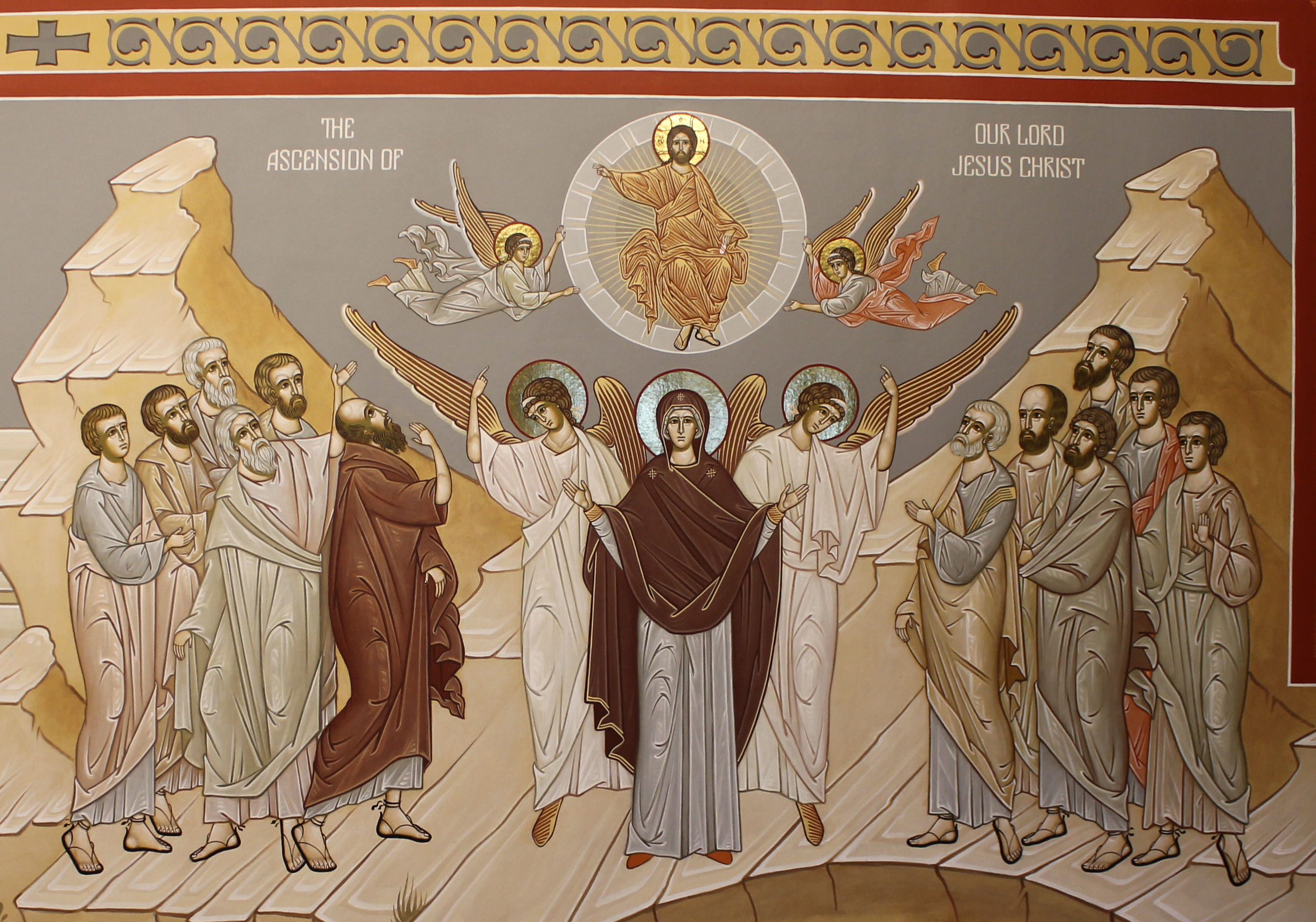 The ascention - St. Nicholas Orthodox Church Salem MA by Anna Gouriev-Pokrovsky