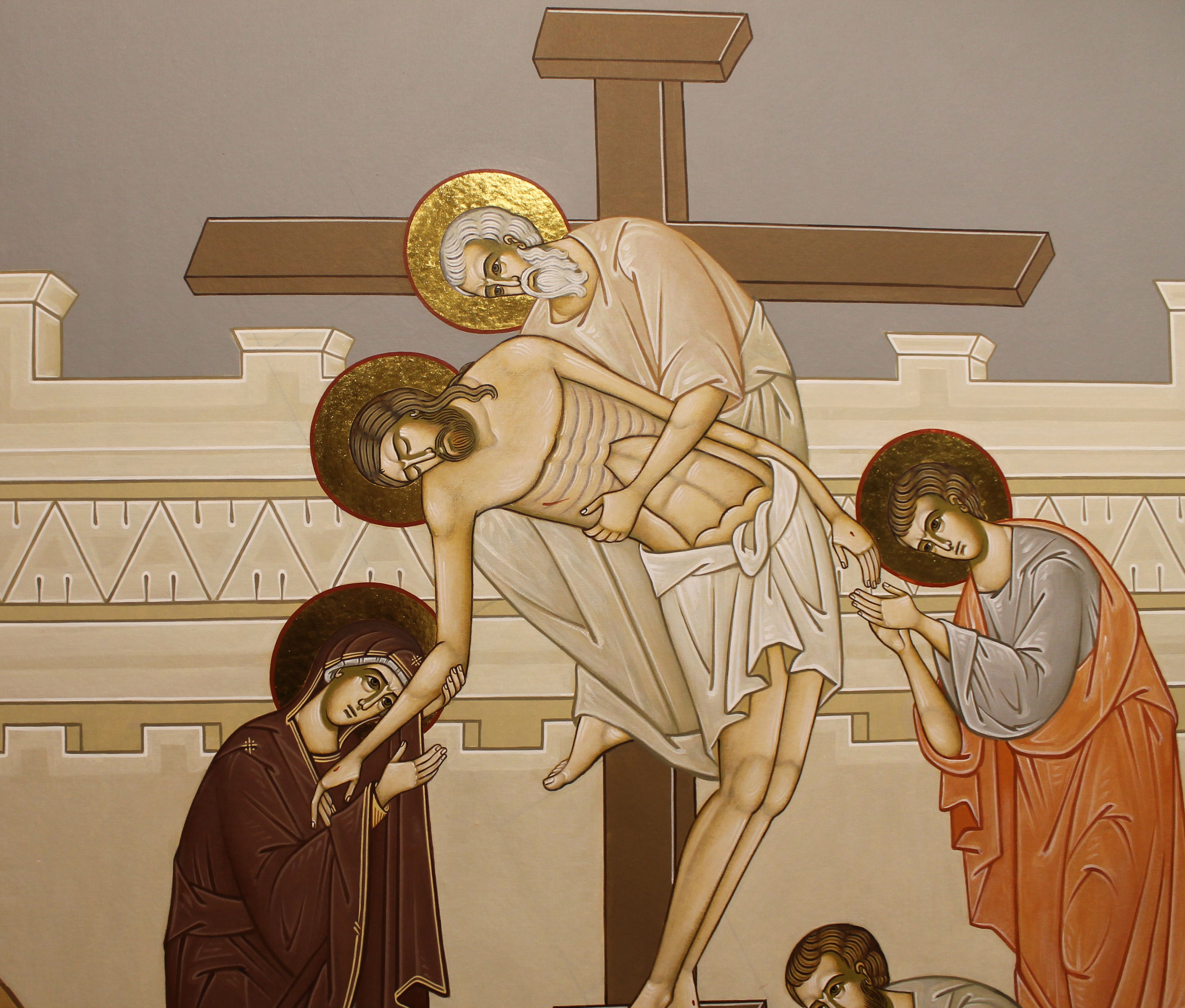 The descend from the cross - St. Nicholas Orthodox Church Salem MA by Anna Gouriev-Pokrovsky