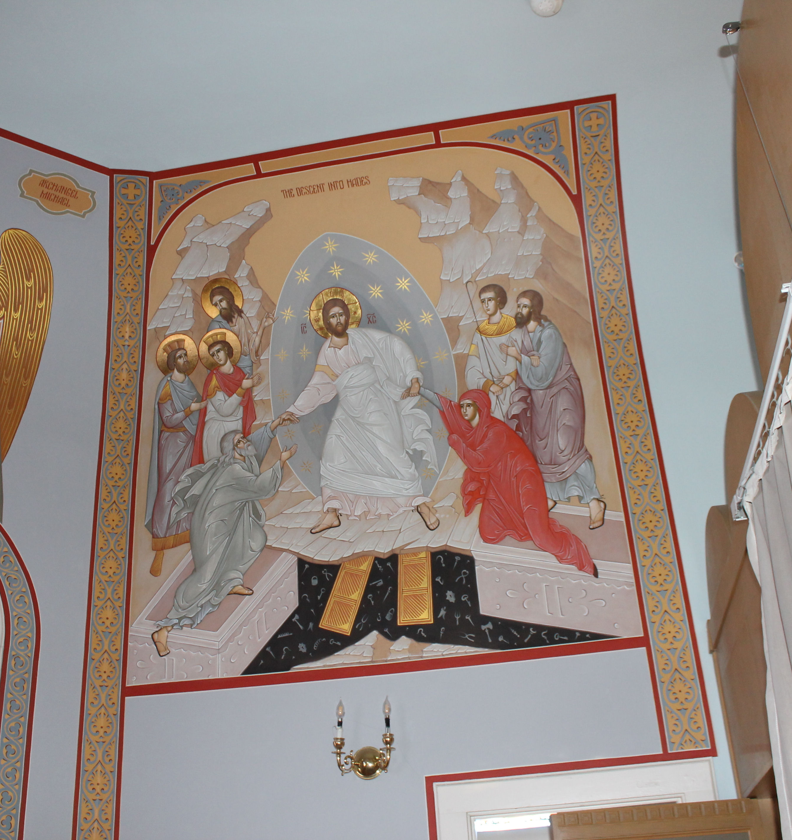 The ressurection - Holy Annunciation Orthodox Church Maynard MA by Anna Gouriev-Pokrovsky