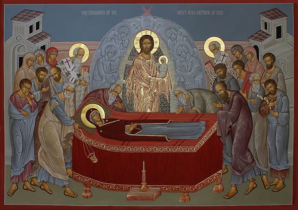 The Dormition of Mother of God by Anna Gouriev-Pokrovsky