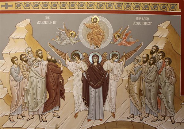 The ascention - St. Nicholas Orthodox Church Salem MA by Anna Gouriev-Pokrovsky